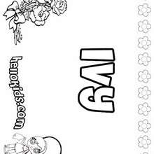 Ivy - Coloring page - NAME coloring pages - GIRLS NAME coloring pages - I GIRLS names coloring book for free