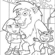 The best friends coloring page - Coloring page - CHARACTERS coloring pages - TV SERIES CHARACTERS coloring pages - DORA THE EXPLORER coloring pages - DORA THE EXPLORER to color