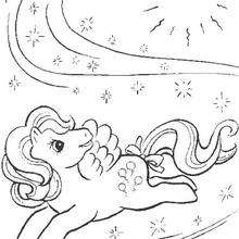 My Little Pony in a magic world coloring page - Coloring page - CHARACTERS coloring pages - TV SERIES CHARACTERS coloring pages - MY LITTLE PONY coloring pages