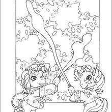 Pony's art galery coloring page