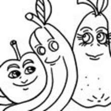 FRUIT coloring pages - NATURE coloring pages - Coloring page