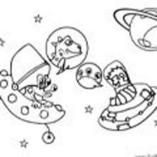SPACE coloring pages - Coloring page