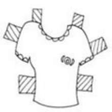PAPER DOLL CLOTHES - GIRL coloring pages - Coloring page