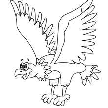 Eagle to color in - Coloring page - ANIMAL coloring pages - BIRD coloring pages - EAGLE coloring pages