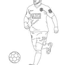 Wayne Rooney playing soccer coloring page - Coloring page - SPORT coloring pages - SOCCER coloring pages - SOCCER PLAYERS coloring pages