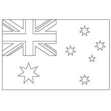 Flag of Australia coloring page - Coloring page - SPORT coloring pages - SOCCER coloring pages - SOCCER TEAM FLAGS coloring pages