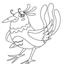 Bird picture coloring page