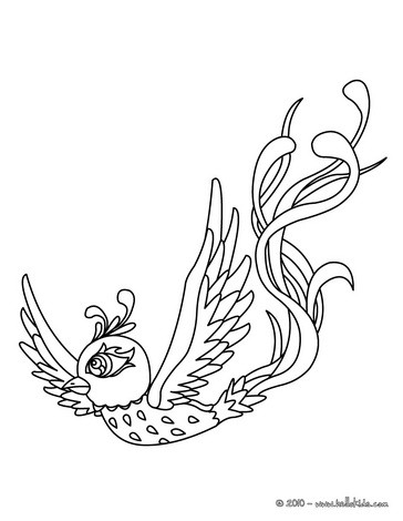 phoenix coloring pages - hellokids