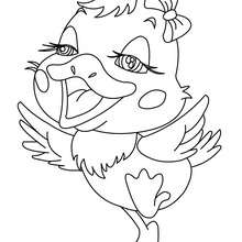 Duck to color in - Coloring page - ANIMAL coloring pages - FARM ANIMAL coloring pages - DUCK coloring pages