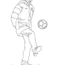 Soccer coach coloring page