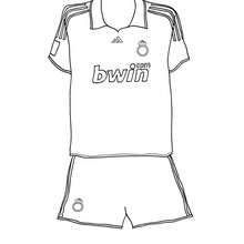 Soccer shirt coloring page - Coloring page - SPORT coloring pages - SOCCER coloring pages - FIFA WORLD CUP SOCCER coloring pages