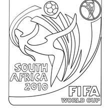 Football World Cup logo coloring page - Coloring page - SPORT coloring pages - SOCCER coloring pages - SOCCER TEAM FLAGS coloring pages