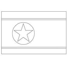 Flag of Korea DPR coloring page - Coloring page - SPORT coloring pages - SOCCER coloring pages - SOCCER TEAM FLAGS coloring pages
