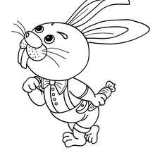 Rabbit online coloring - Coloring page - ANIMAL coloring pages - FARM ANIMAL coloring pages - RABBIT coloring pages