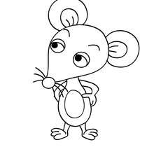Mouse coloring page - Coloring page - ANIMAL coloring pages - PET coloring pages - MOUSE coloring pages