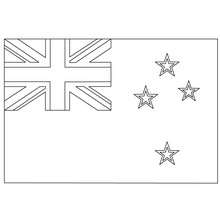 Flag of New Zealand coloring page - Coloring page - SPORT coloring pages - SOCCER coloring pages - SOCCER TEAM FLAGS coloring pages