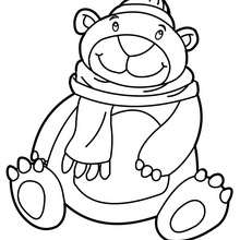 Cute bear coloring page - Coloring page - ANIMAL coloring pages - WILD ANIMAL coloring pages - FOREST ANIMALS coloring pages - BEAR coloring pages - BEARS coloring pages