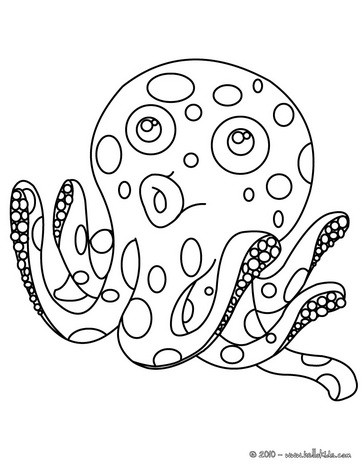 Octopus coloring pages - Hellokids.com