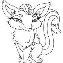 Cute fox coloring page - Coloring page - ANIMAL coloring pages - WILD ANIMAL coloring pages - FOREST ANIMALS coloring pages - FOX coloring pages