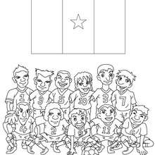 Team of Cameroon coloring page