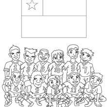 Team of Chile coloring page