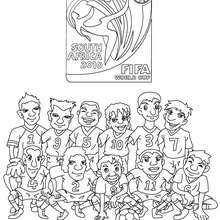Fifa World Cup Team coloring page - Coloring page - SPORT coloring pages - SOCCER coloring pages - SOCCER TEAMS coloring pages