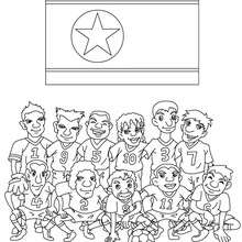 Team of Korea DPR coloring page
