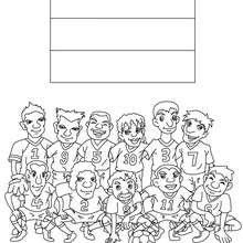 Team of Netherlands coloring page