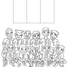 Team of Nigeria coloring page