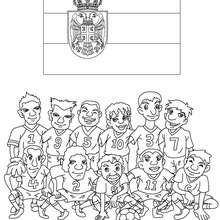 Team of Serbia coloring page