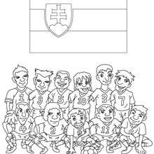 Team of Slovakia coloring page