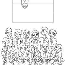 Team of Slovenia coloring page - Coloring page - SPORT coloring pages - SOCCER coloring pages - SOCCER TEAMS coloring pages