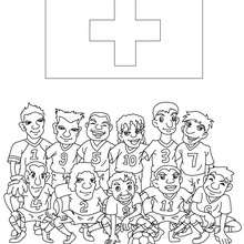 Team of Switzerland coloring page