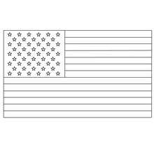Flag of United States coloring page