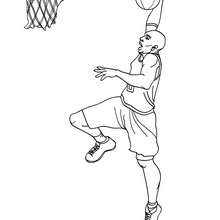 Kobe Bryant coloring page - Coloring page - SPORT coloring pages - BASKETBALL coloring pages - KOBE BRYANT coloring pages