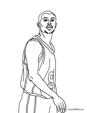 BASKETBALL coloring pages - Tony Parker