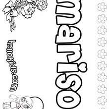 Marisol - Coloring page - NAME coloring pages - GIRLS NAME coloring pages - M names for girls coloring posters