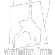 Autralian open Tennis coloring page