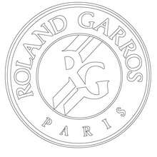 Roland Garrros French open tennis coloring page