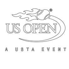 US Open tennis coloring page