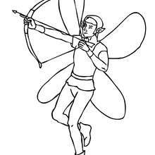 Warrior elf coloring page - Coloring page - FANTASY coloring pages - ELVE coloring pages - WARRIOR ELF coloring pages