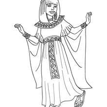 Egyptian princes coloring page