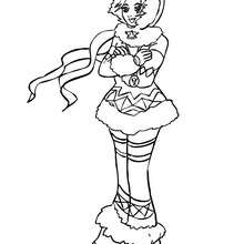 Inuit princess coloring page - Coloring page - PRINCESS coloring pages - PRINCESSES OF THE WORLD coloring pages