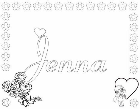 Jenna Pages Coloring Pages