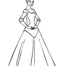 Sophisticated Princess coloring page