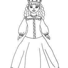 Russian princess coloring page - Coloring page - PRINCESS coloring pages - PRINCESSES OF THE WORLD coloring pages
