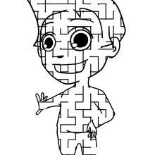 KID funny printable maze - Free Kids Games - Printable MAZES - FUNNY PRINTABLE mazes