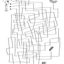 FIND THE CORRECT ROAD printable maze - Free Kids Games - Printable MAZES - Printable mazes for KIDS