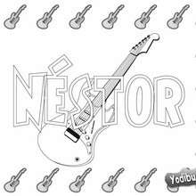 Nestor - Coloring page - NAME coloring pages - BOYS NAME coloring pages - M+N boys names coloring posters