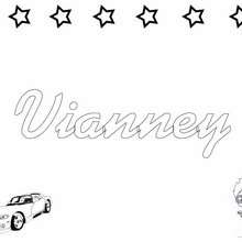 Vianney coloring page - Coloring page - NAME coloring pages - BOYS NAME coloring pages - T to Z boys names coloring posters